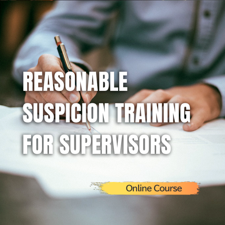 Reasonable Suspicion Training For Supervisors ELearnTSG
